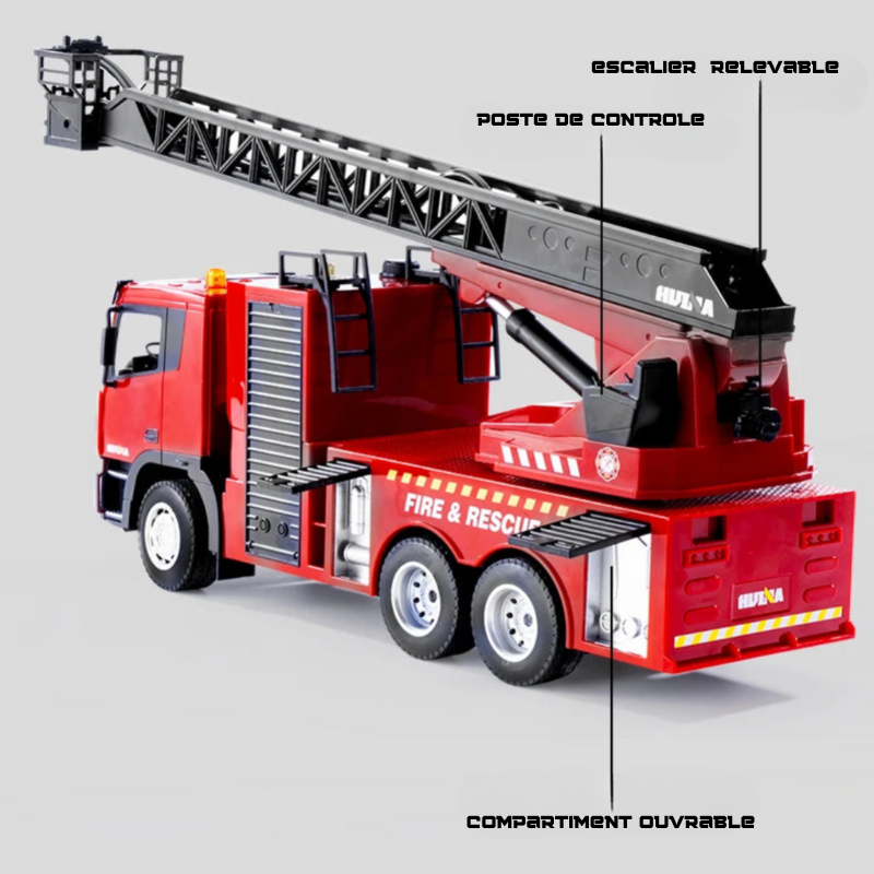 Voiture télécommandée pour enfant camion de pompier