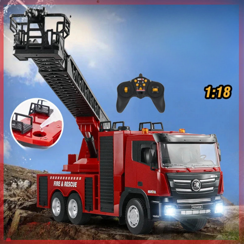Voiture télécommandée pour enfant camion de pompier