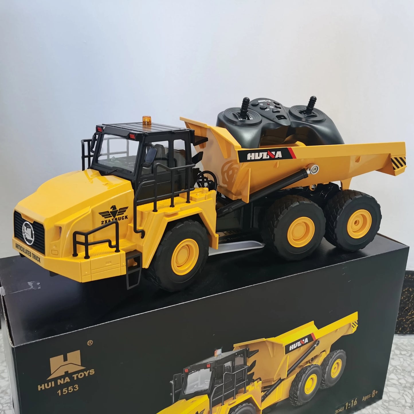 Voiture télécommandée pour enfant camion benne de chantier