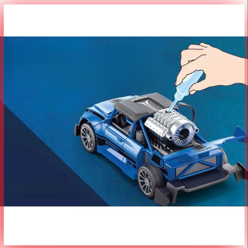 Voiture de police télécommandée à fumée pour enfant
