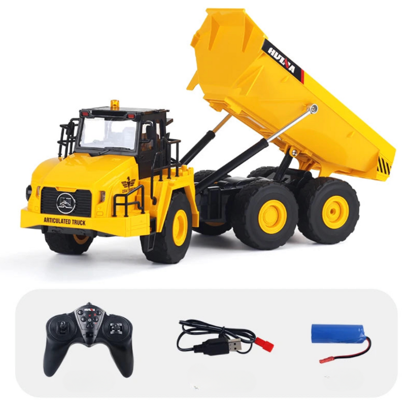 Voiture télécommandée pour enfant camion benne de chantier