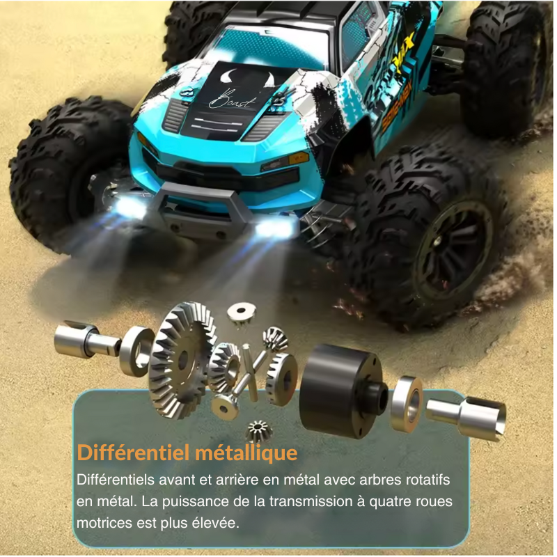 Voiture télécommandée pour adulte tout terrain 4X4 80 KM/H
